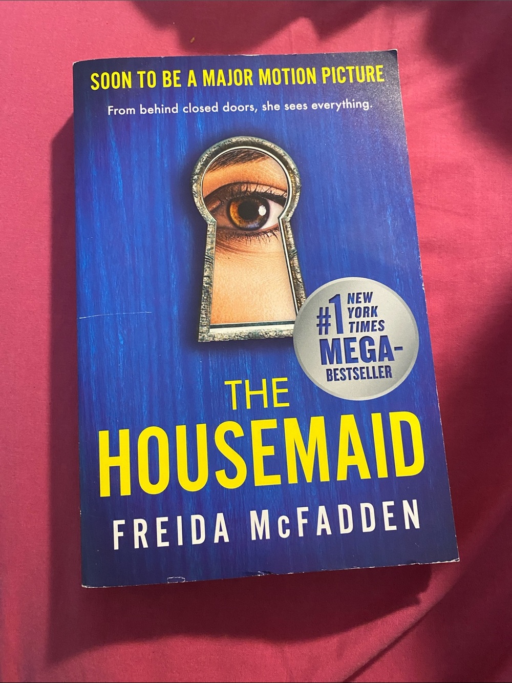 The Housemaid by Freida McFadden - Blue & Yellow Paperback